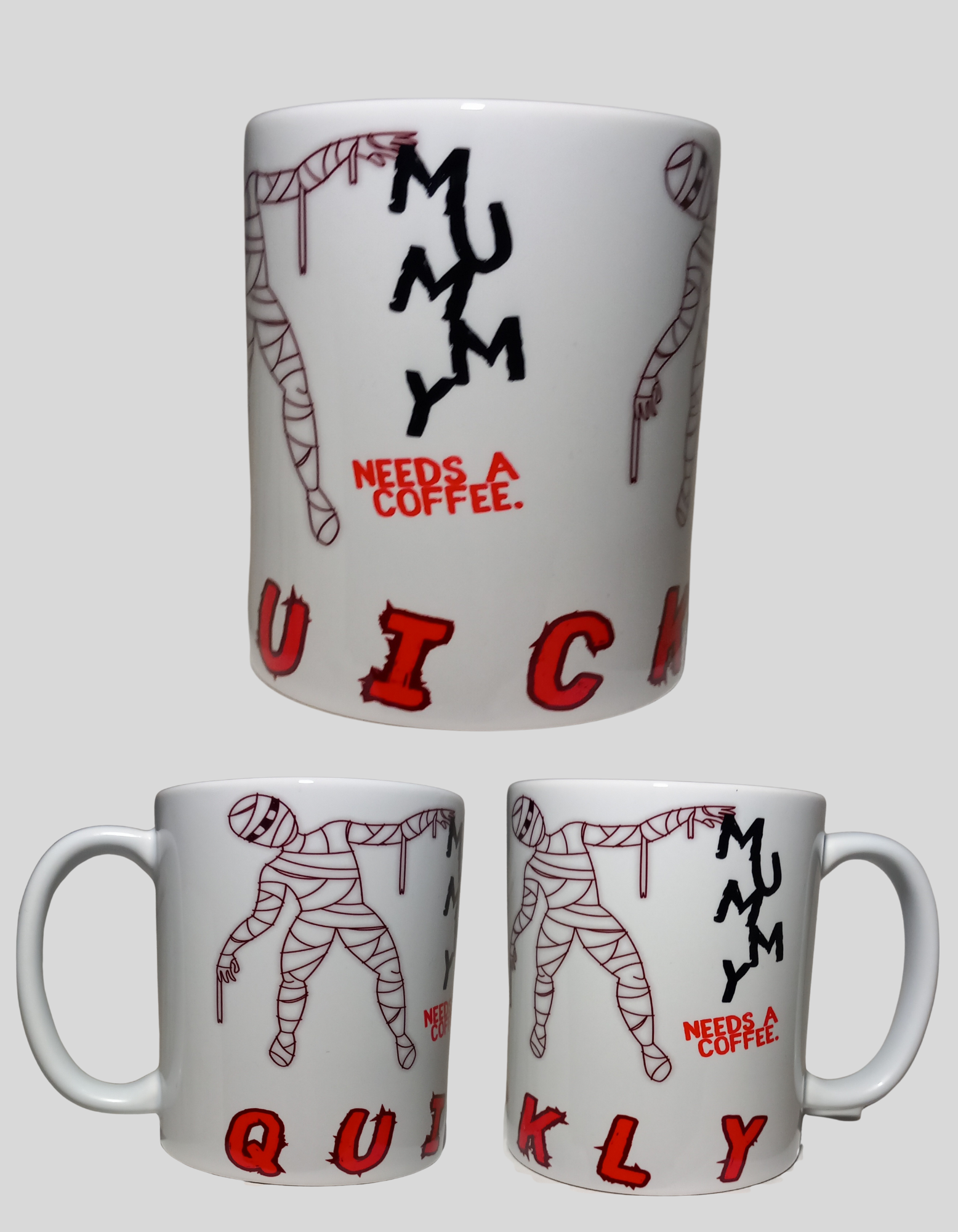 Mummy needs coffee... quickly  110z white mug