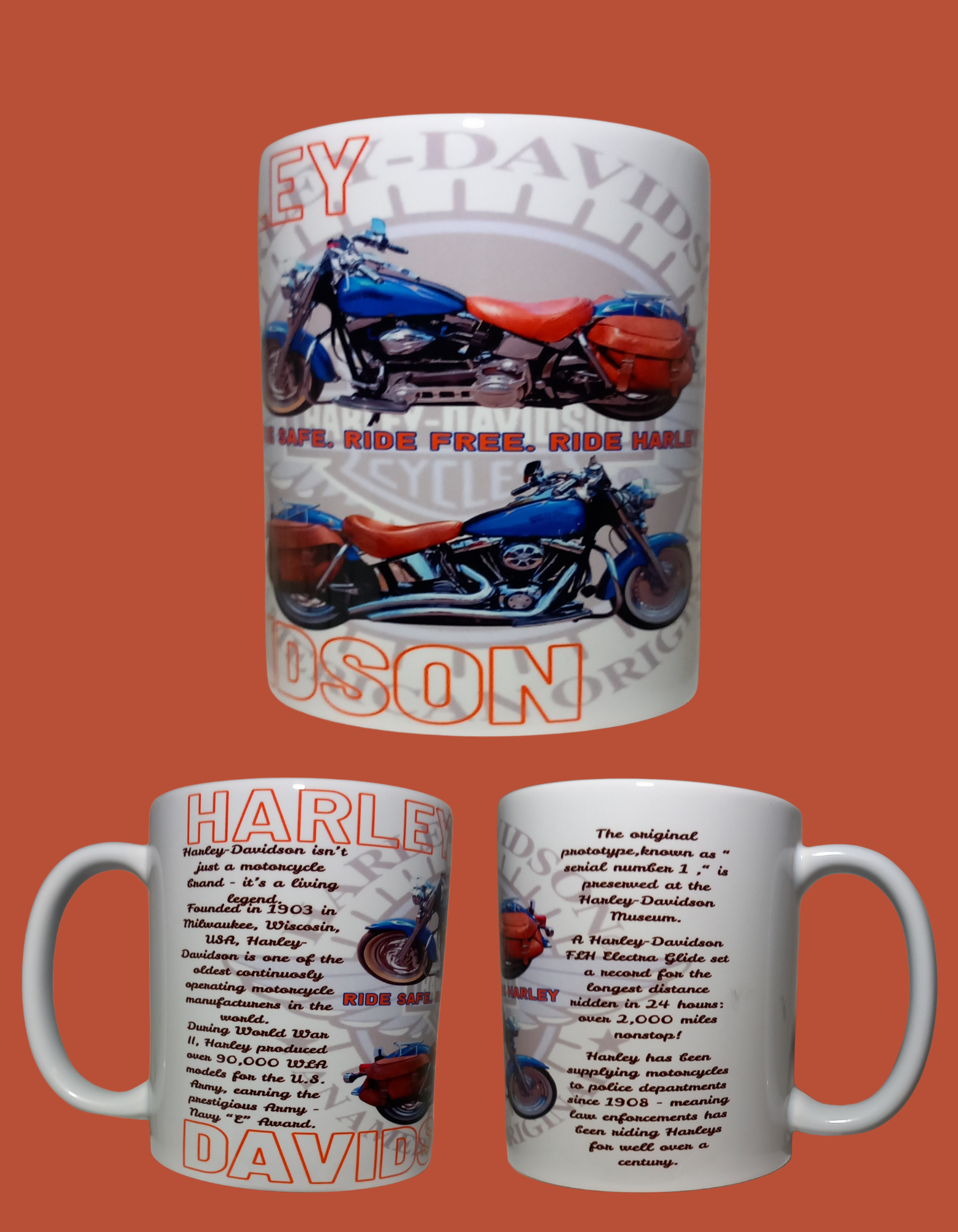 Harley Davidson 110z mug
