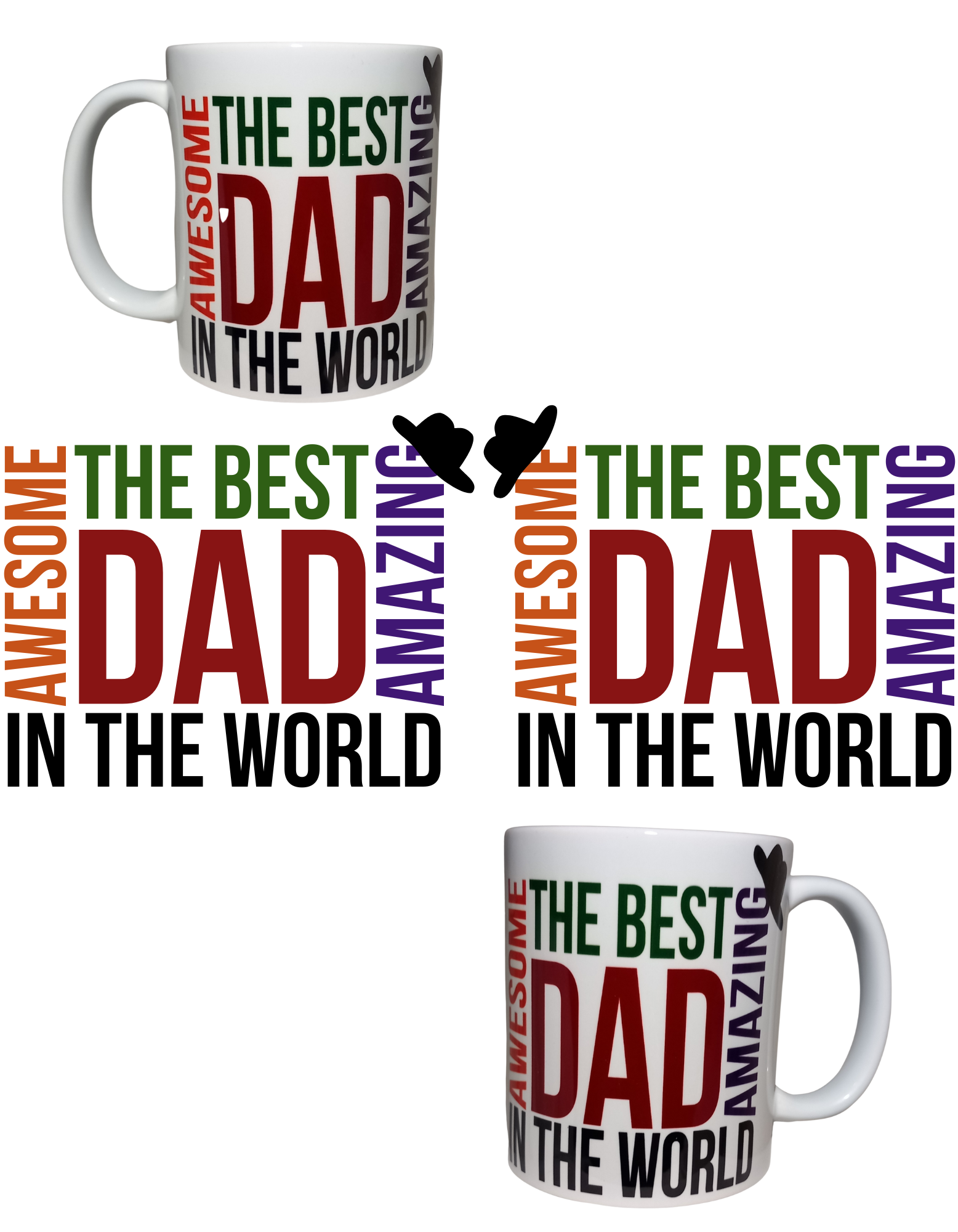 The best dad in the world 11 oz mug