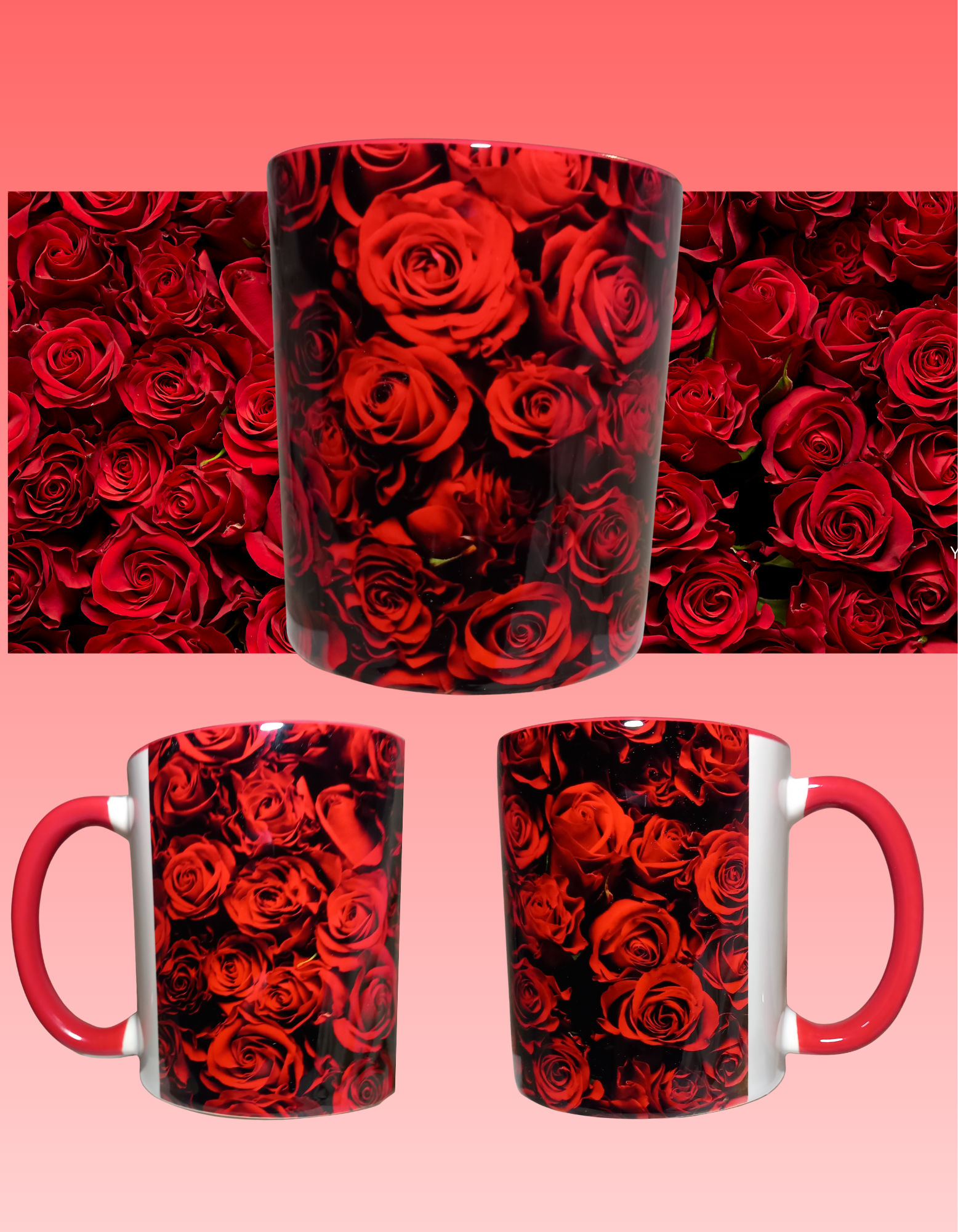 Red roses 110z mugwrap