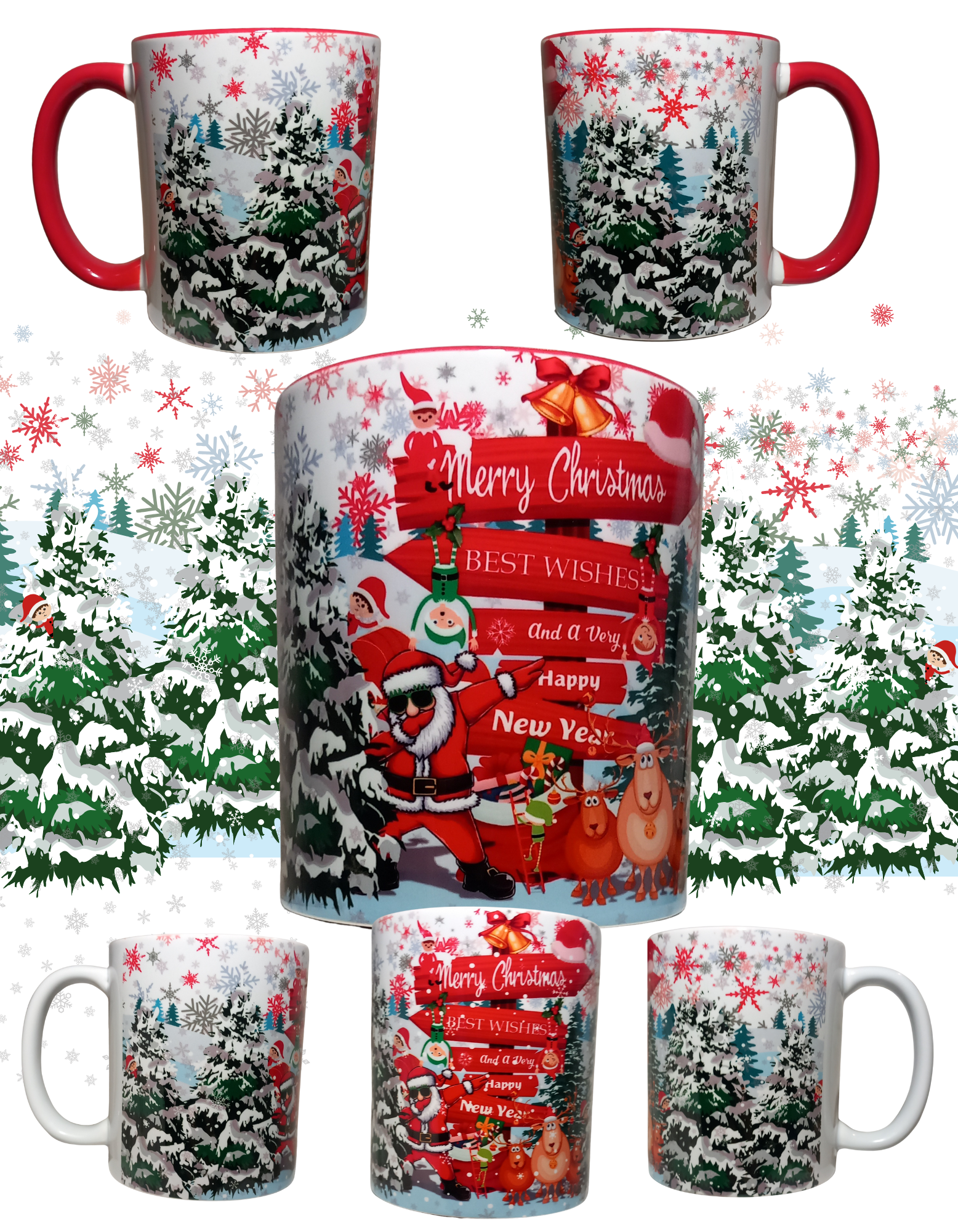 Cool santa funny mug