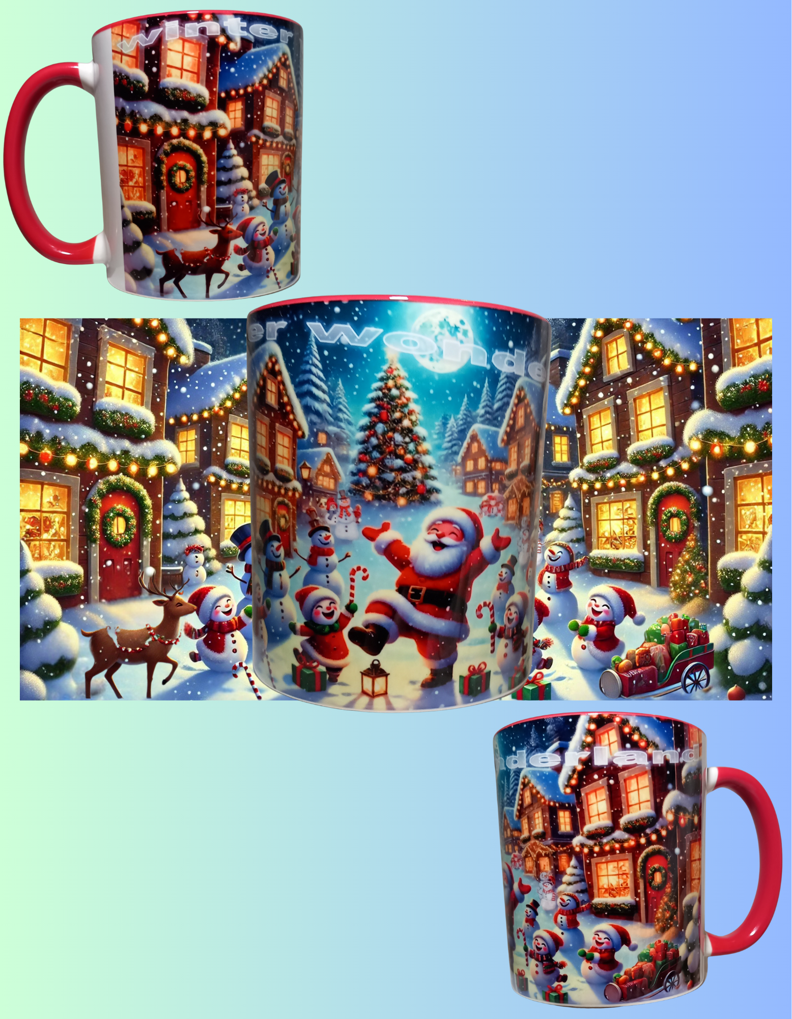 Winter wonderland Christmas mug