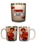 Personalised mugs humorous joke mugs ( before/after stealing my mug)
