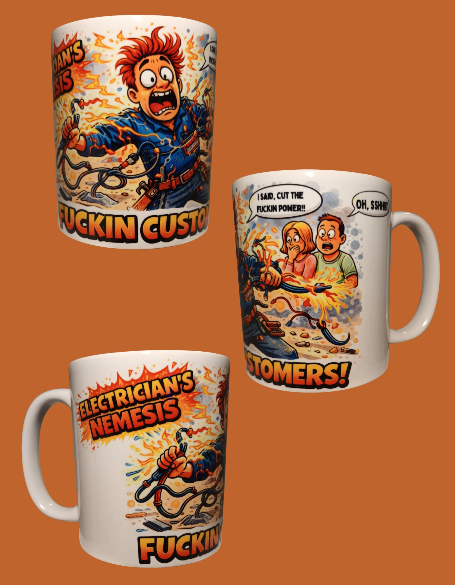Electrician nemesis mug