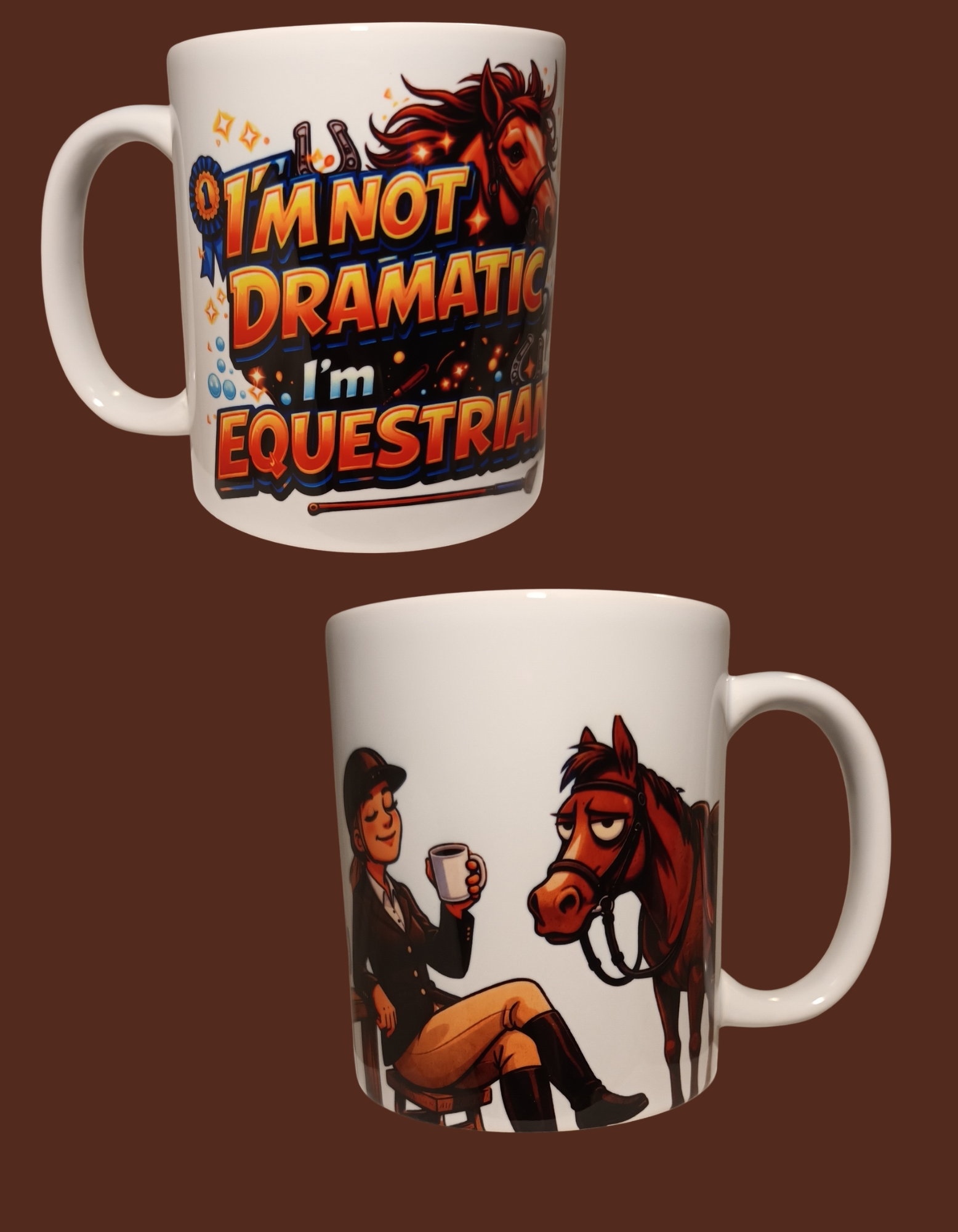 equestrian mug