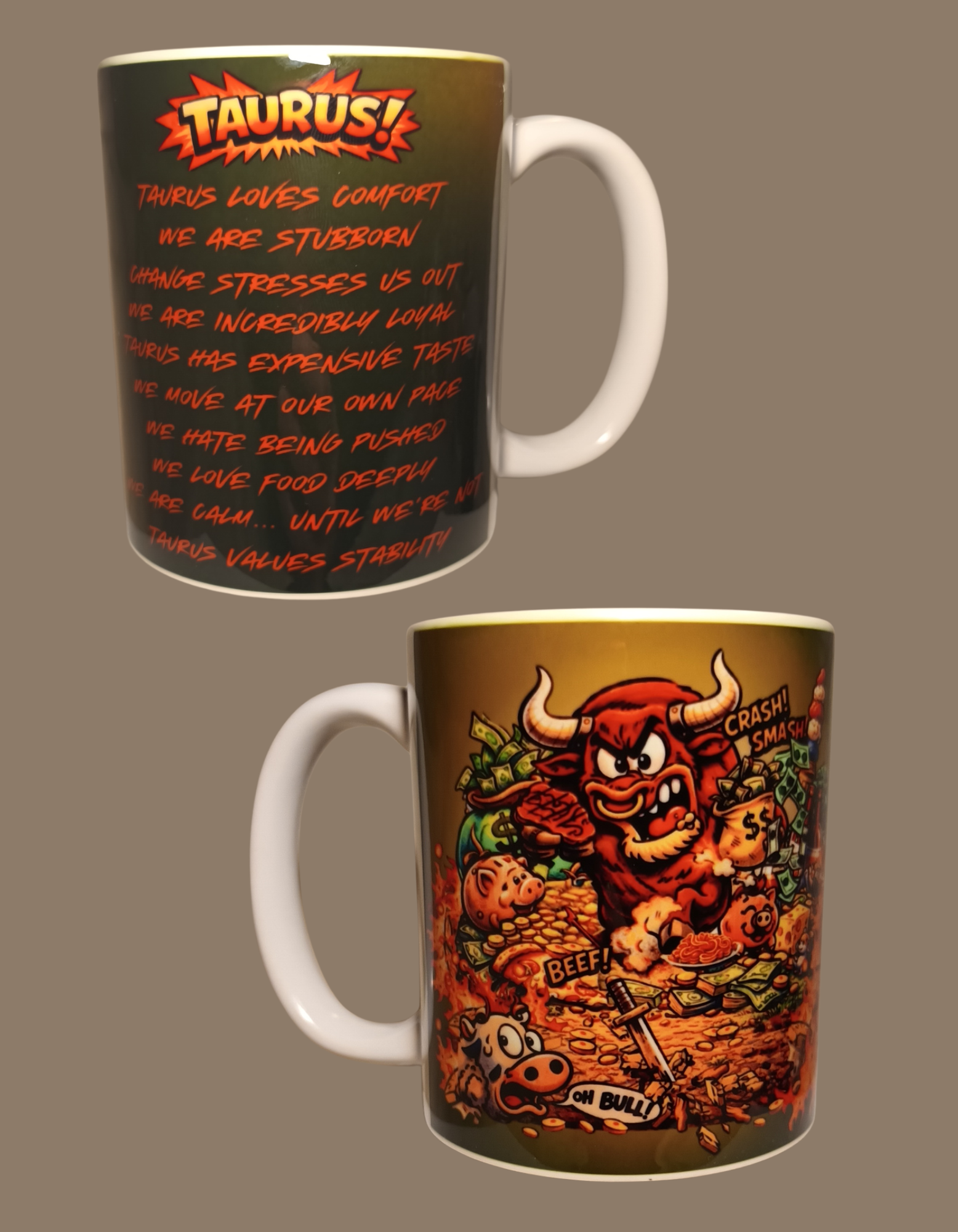 Taurus sign mug