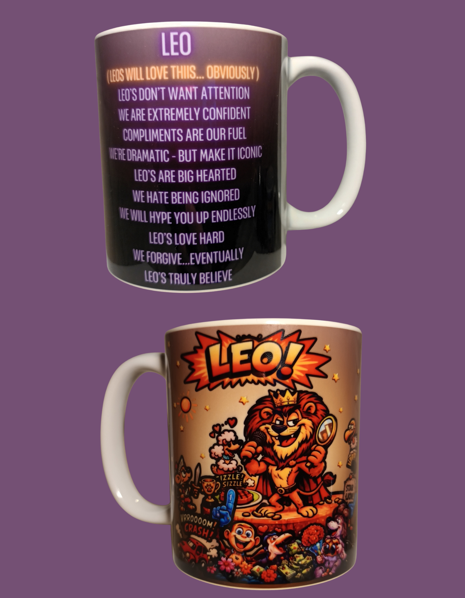 Leo sign mug