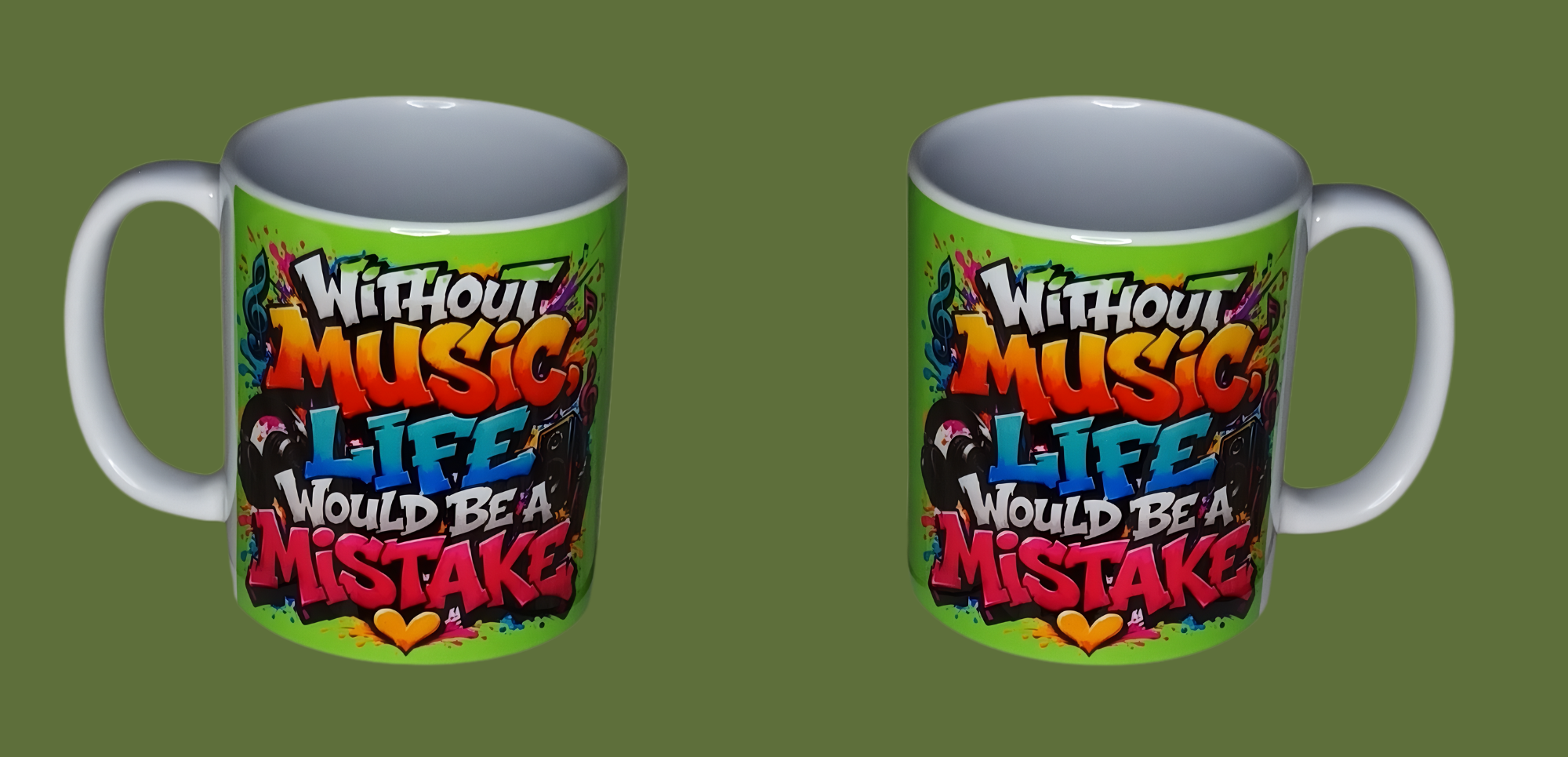 " Without music, life would be a mistake" mug