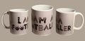 " I am a footballer" mug