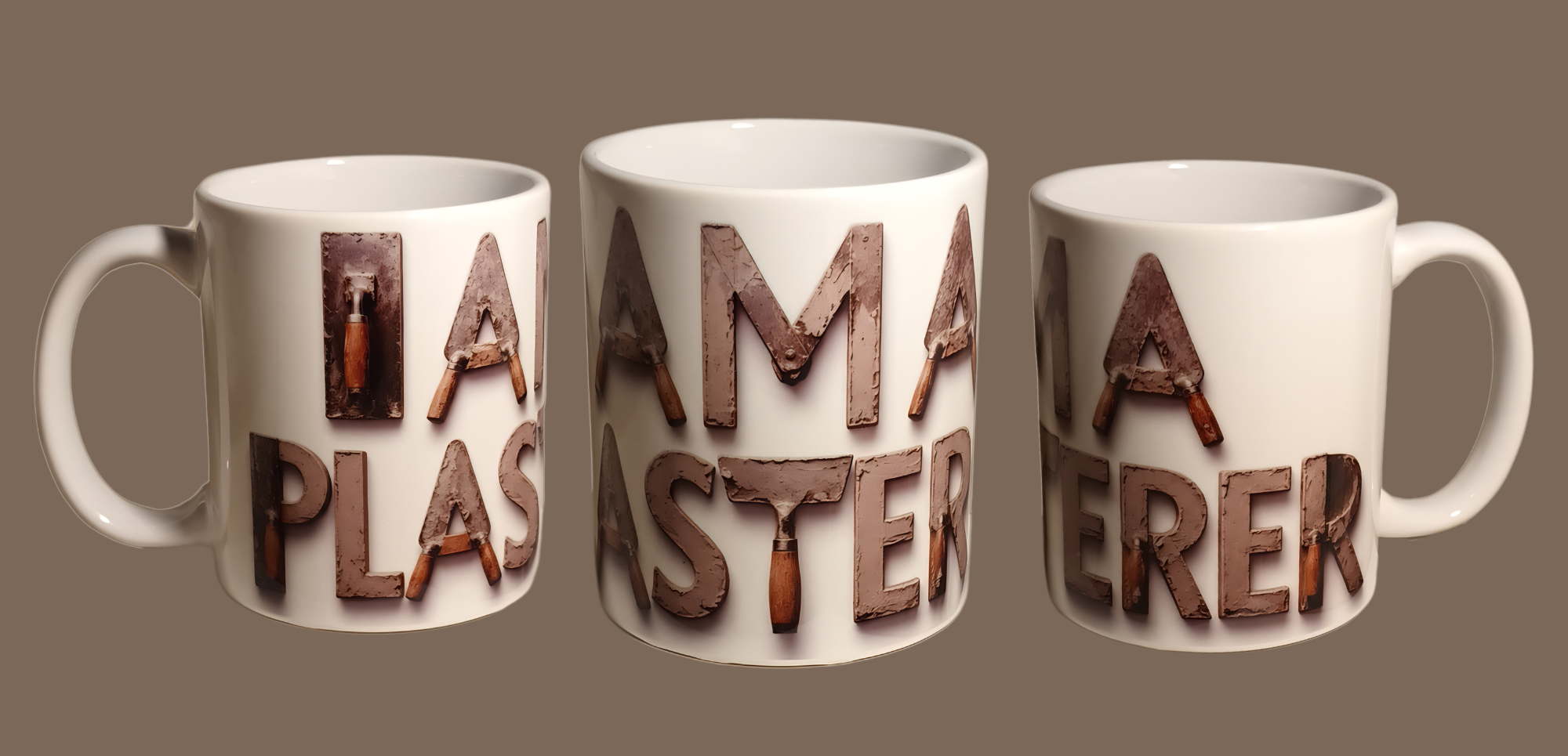 " I am a plasterer " mug