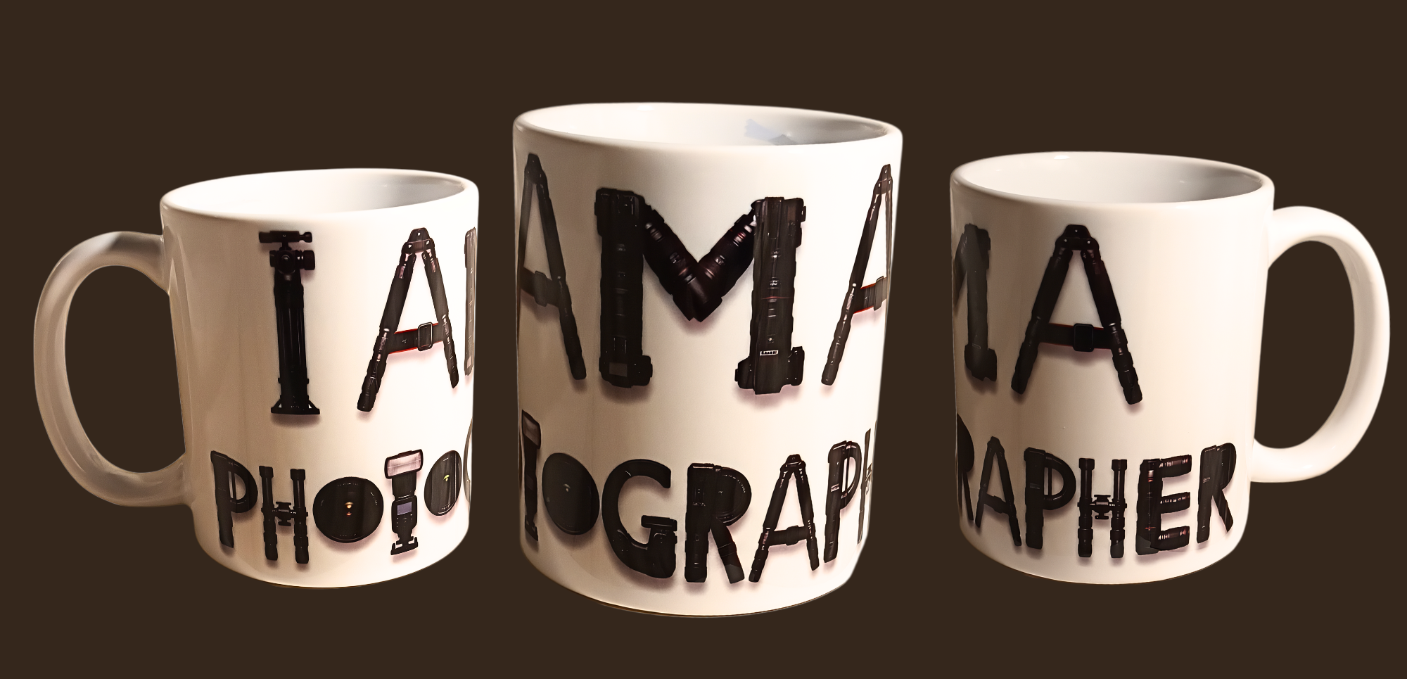 " I am a photographer" mug