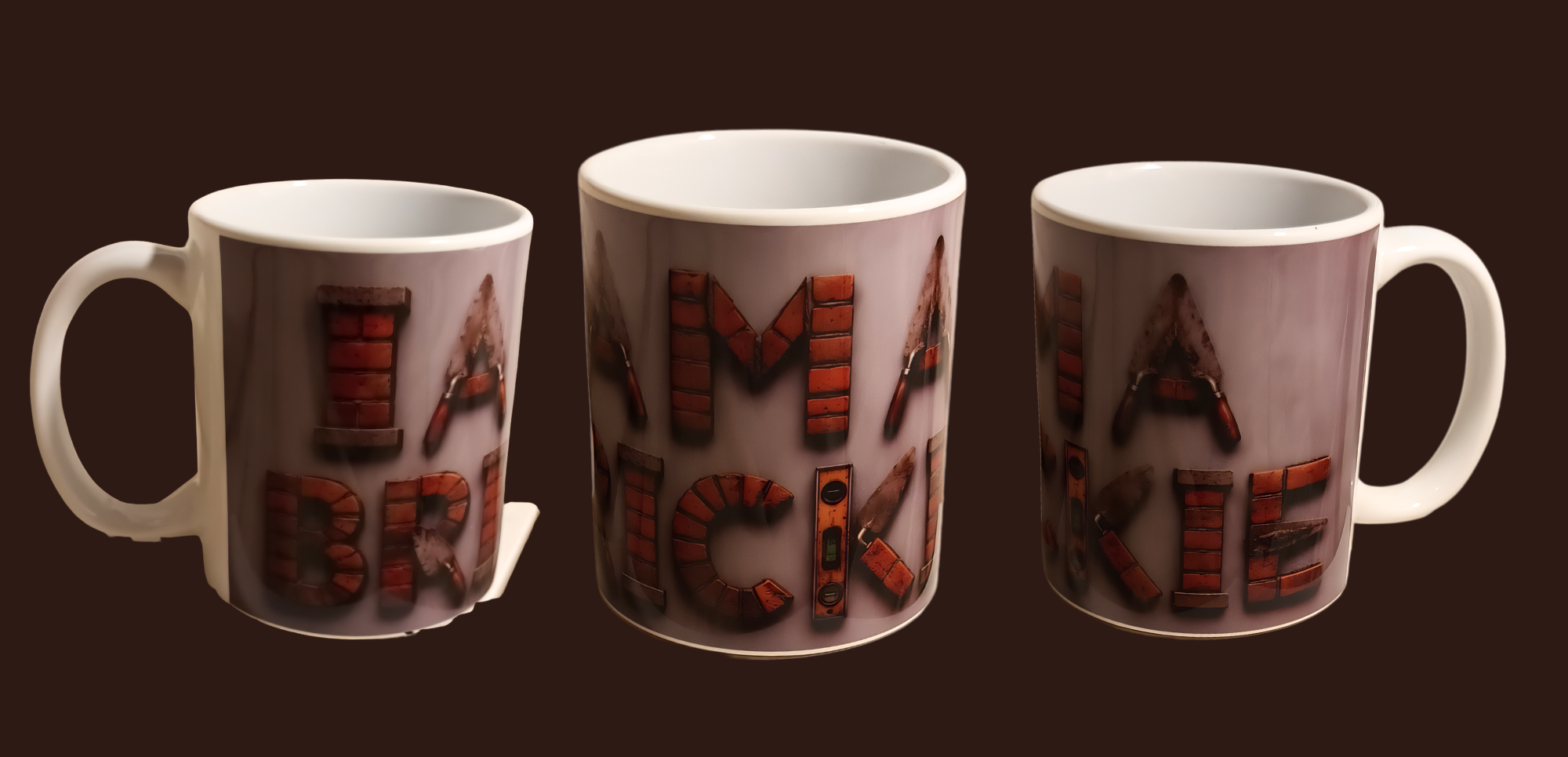 "I am a brickie" mug