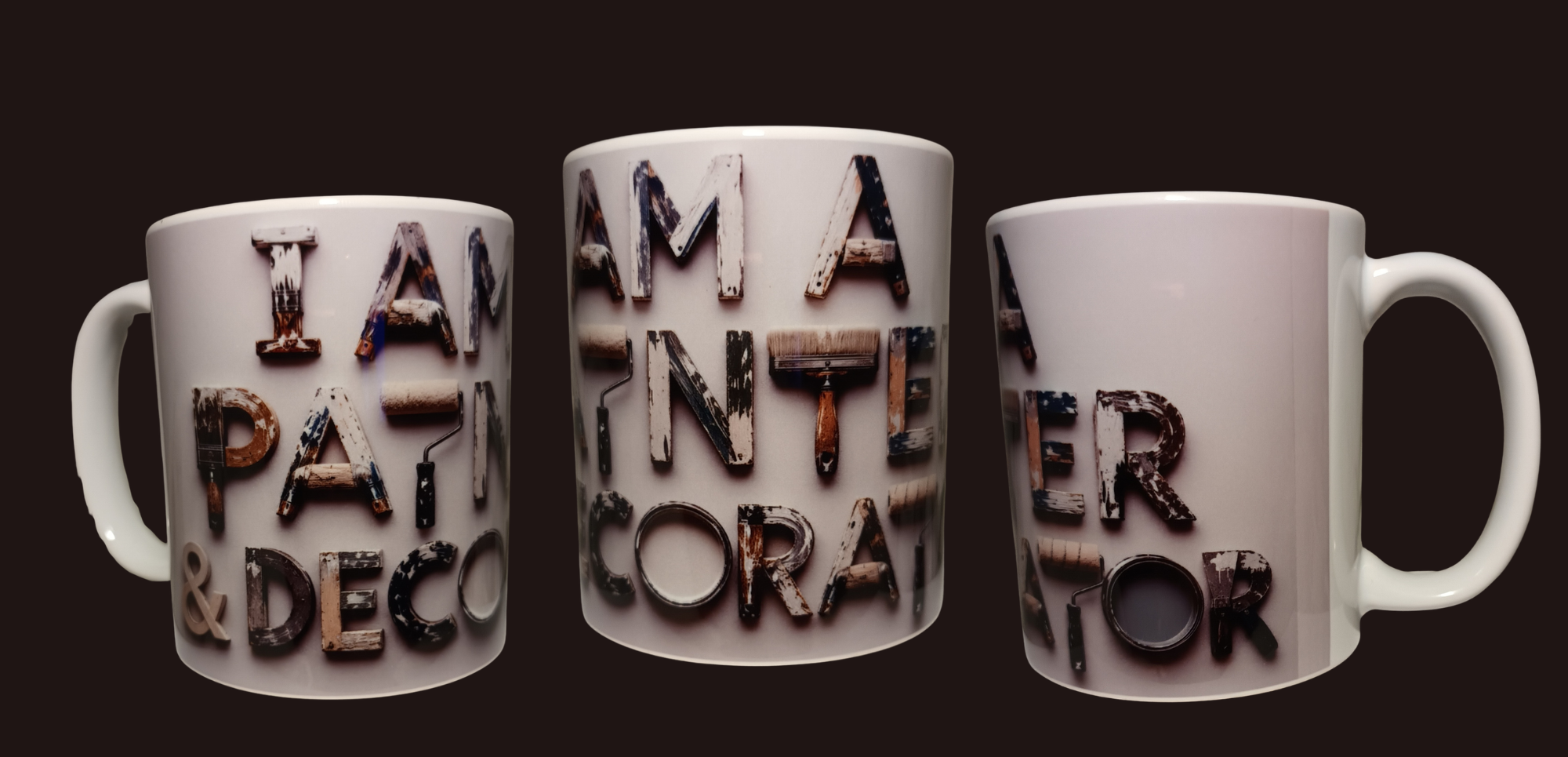 "I am a painter and decorator" mug