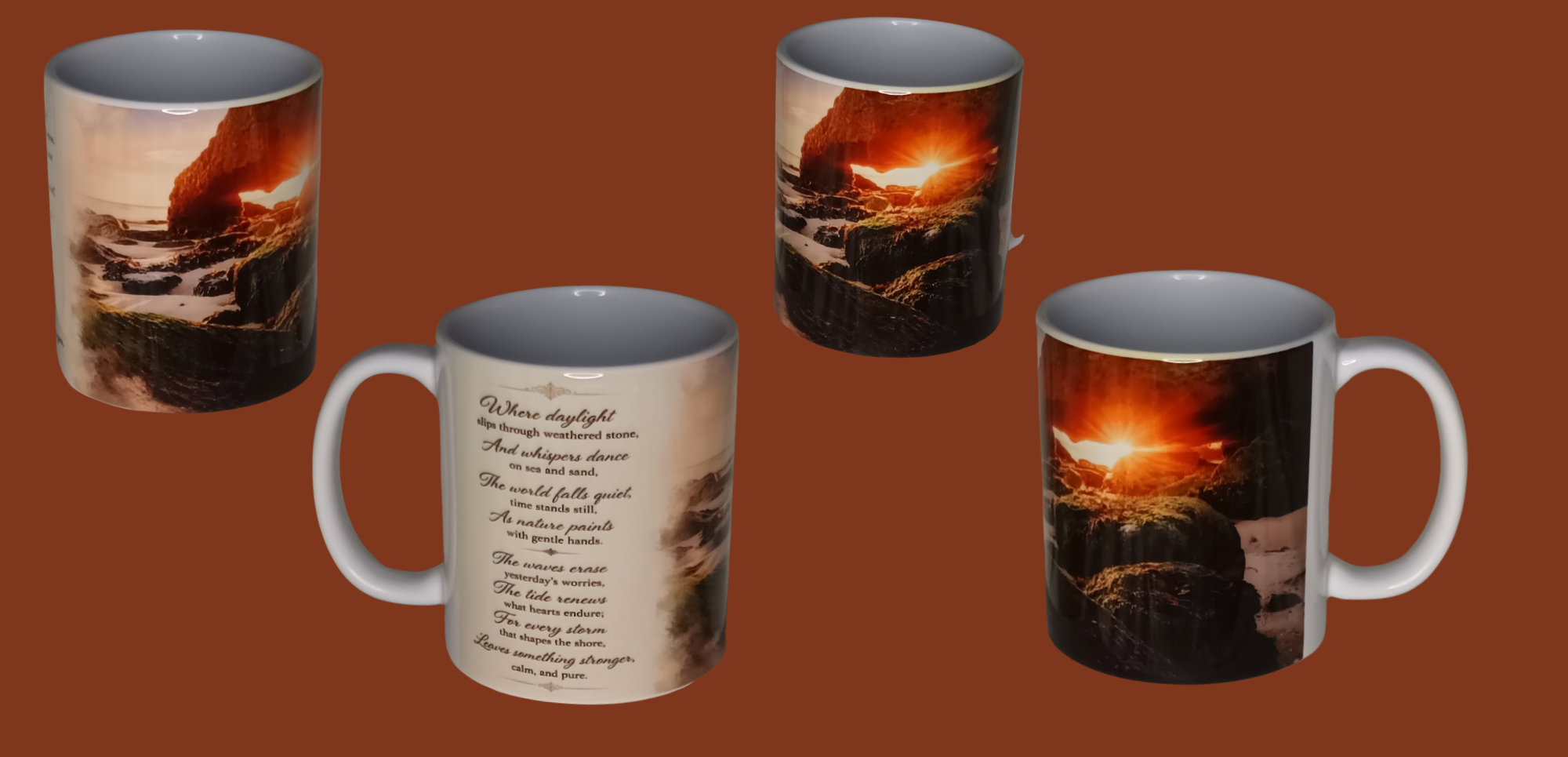 Photo mug with poem