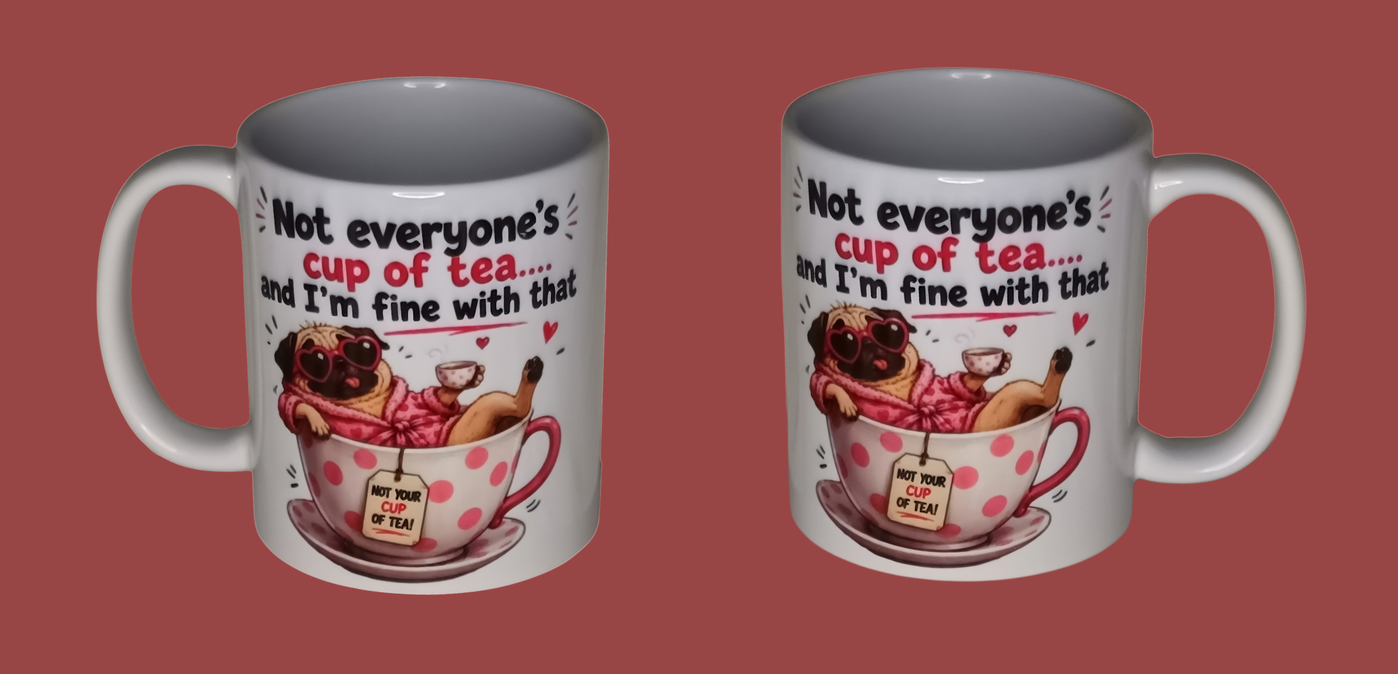 Pug in a mug